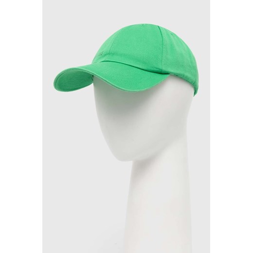Pangaia czapka z daszkiem kolor zielony z nadrukiem ze sklepu PRM w kategorii Czapki z daszkiem damskie - zdjęcie 166192488