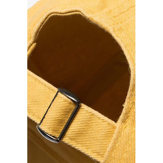 Wood Wood czapka z daszkiem bawełniana Low profile twill cap kolor żółty gładka Wood Wood ONE PRM