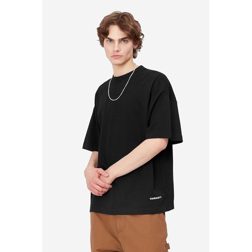 Carhartt WIP t-shirt bawełniany kolor czarny gładki I031373 ze sklepu PRM w kategorii T-shirty męskie - zdjęcie 166192686