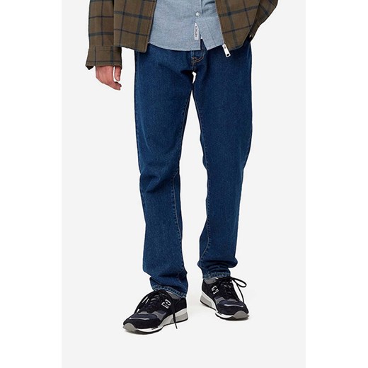 Carhartt WIP jeansy Klondike Pant męskie kolor granatowy I029207.-BLUE.STONE ze sklepu PRM w kategorii Jeansy męskie - zdjęcie 166192746