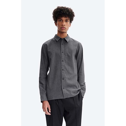 A.P.C. koszula bawełniana Chemise Vincent męska kolor szary regular z M okazyjna cena PRM
