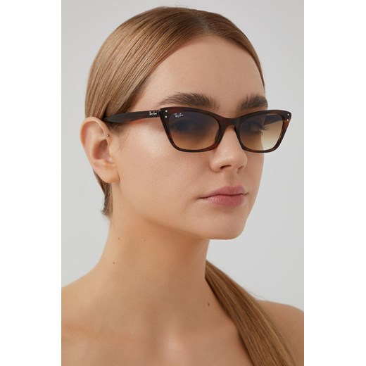 Ray-Ban okulary przeciwsłoneczne LADY BURBANK damskie kolor brązowy 0RB2299 ze sklepu PRM w kategorii Okulary przeciwsłoneczne damskie - zdjęcie 166192918