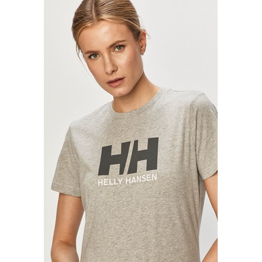 Helly Hansen T-shirt bawełniany 34112-001 ze sklepu PRM w kategorii Bluzki damskie - zdjęcie 166193245