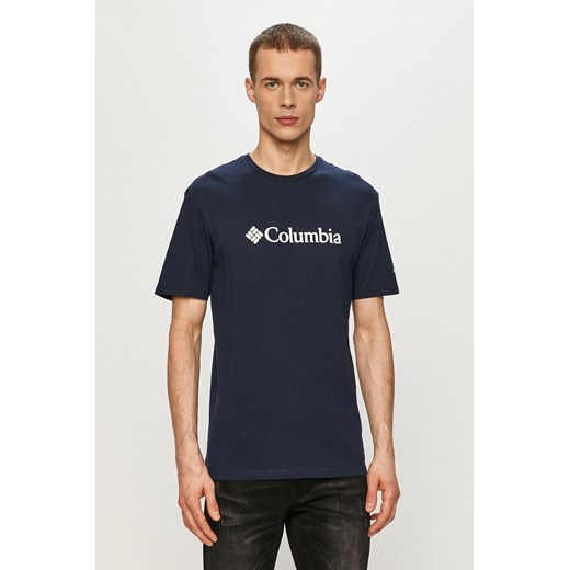 Columbia t-shirt męski kolor granatowy 1680053-014 ze sklepu PRM w kategorii T-shirty męskie - zdjęcie 166194005