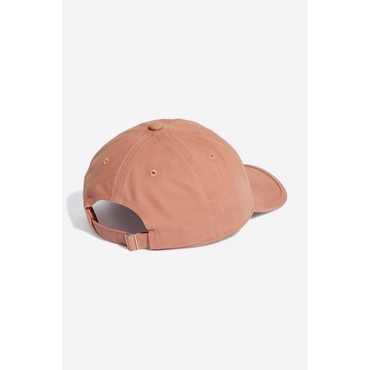adidas Originals czapka z daszkiem bawełniana kolor pomarańczowy gładka S/M promocyjna cena PRM