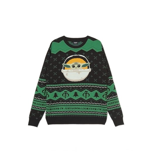 Sweter męski Cropp w abstrakcyjnym wzorze