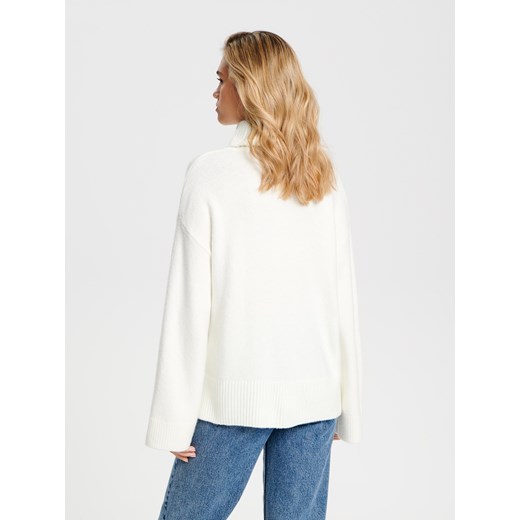 Sweter damski Sinsay biały 