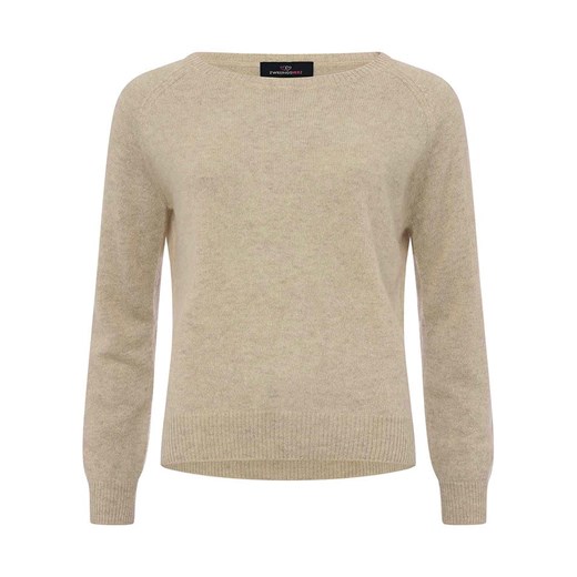 Zwillingsherz Kaszmirowy sweter w kolorze beżowym Zwillingsherz XL wyprzedaż Limango Polska