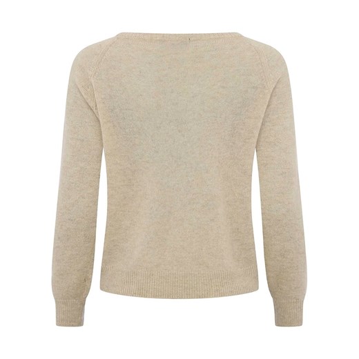 Zwillingsherz Kaszmirowy sweter w kolorze beżowym Zwillingsherz XL Limango Polska wyprzedaż