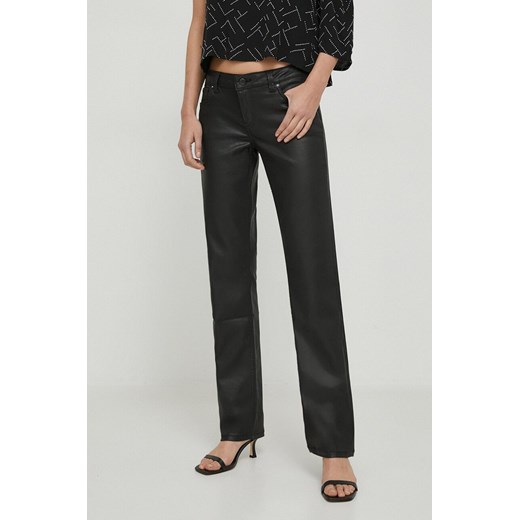 Pepe Jeans jeansy damskie kolor czarny ze sklepu ANSWEAR.com w kategorii Jeansy damskie - zdjęcie 166203006