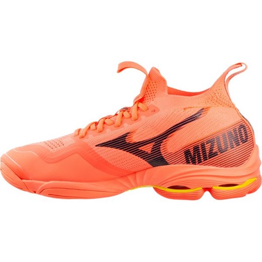 Buty sportowe męskie Mizuno pomarańczowe sznurowane 
