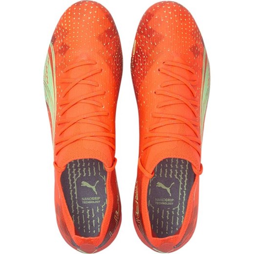 Buty sportowe męskie Puma pomarańczowe wiązane 