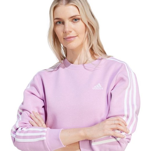 Bluza damska różowa Adidas bawełniana 