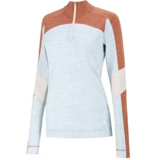 Longsleeve damski Classic Thermal Merino Base Layer Colorblock 1/4 Zip SmartWool ze sklepu SPORT-SHOP.pl w kategorii Bielizna termoaktywna damska - zdjęcie 166205189