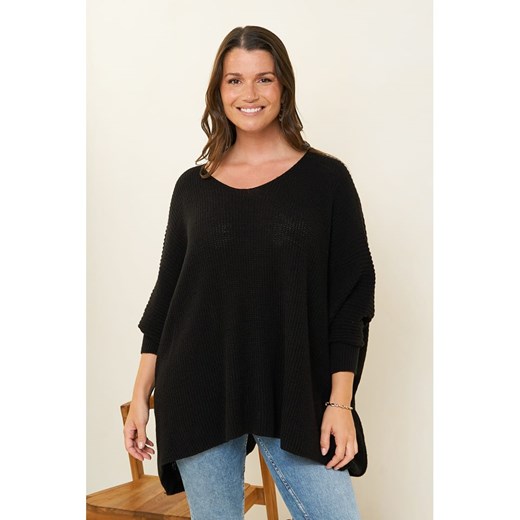 Curvy Lady Sweter w kolorze czarnym ze sklepu Limango Polska w kategorii Swetry damskie - zdjęcie 166206056