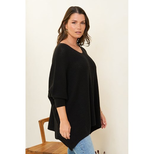Curvy Lady Sweter w kolorze czarnym Curvy Lady 44/46 okazyjna cena Limango Polska
