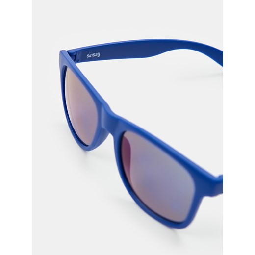 Sinsay - Okulary przeciwsłoneczne - niebieski Sinsay Jeden rozmiar Sinsay
