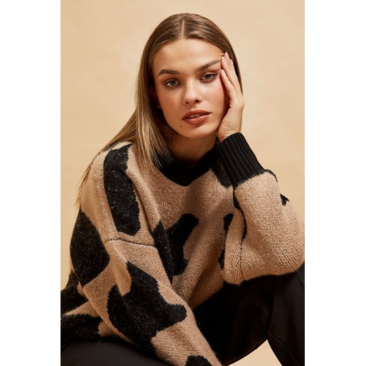 Wzorzysty sweter XS Moodo.pl