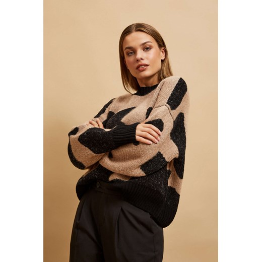 Wzorzysty sweter L Moodo.pl