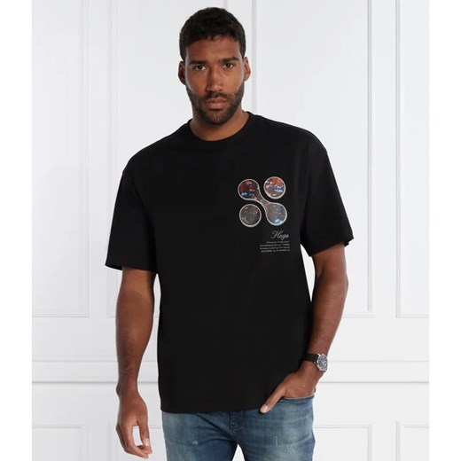 HUGO T-shirt Dikino | Loose fit M okazja Gomez Fashion Store
