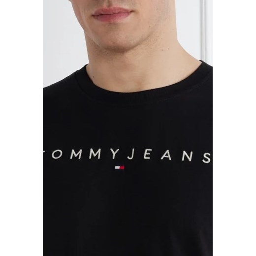 Tommy Jeans T-shirt LINEAR LOGO TEE EXT | Regular Fit Tommy Jeans M okazja Gomez Fashion Store