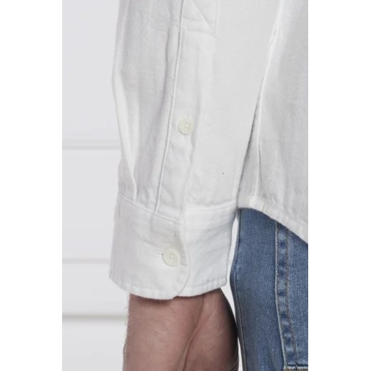 Koszula męska Tommy Jeans casualowa biała z długimi rękawami bawełniana 