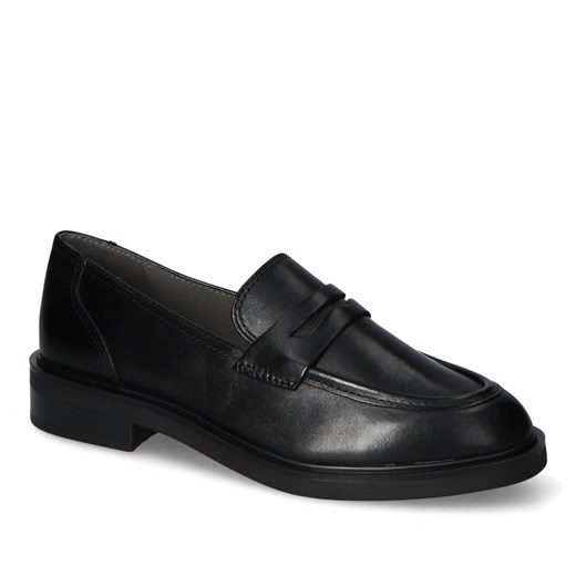 Mokasyny Caprice 9-24206-41/022 Czarne lico ze sklepu Arturo-obuwie w kategorii Mokasyny damskie - zdjęcie 166216689