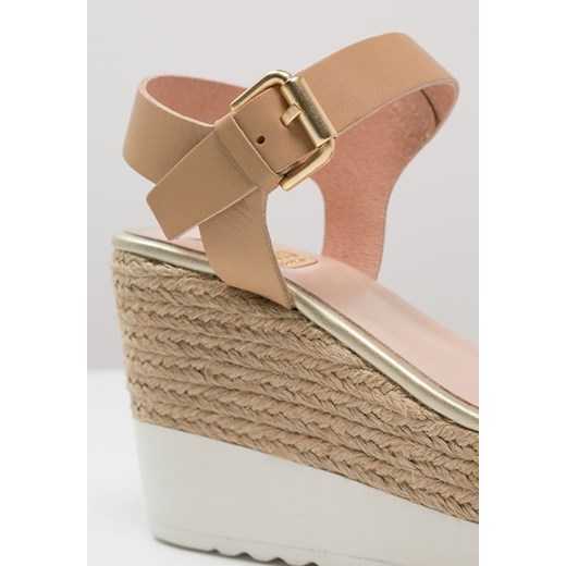 Kanna Sandały na obcasie naturale/ platinum/camel zalando szary na obcasie