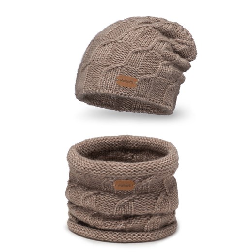 PaMaMi Estelle Premium2Pack ze sklepu JK-Collection w kategorii Komplety czapka i szalik damskie - zdjęcie 166222495