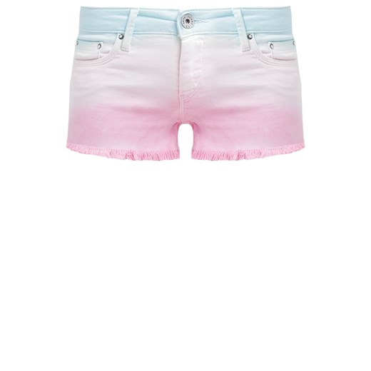 Pepe Jeans RAINBOW  Szorty jeansowe multi zalando fioletowy abstrakcyjne wzory