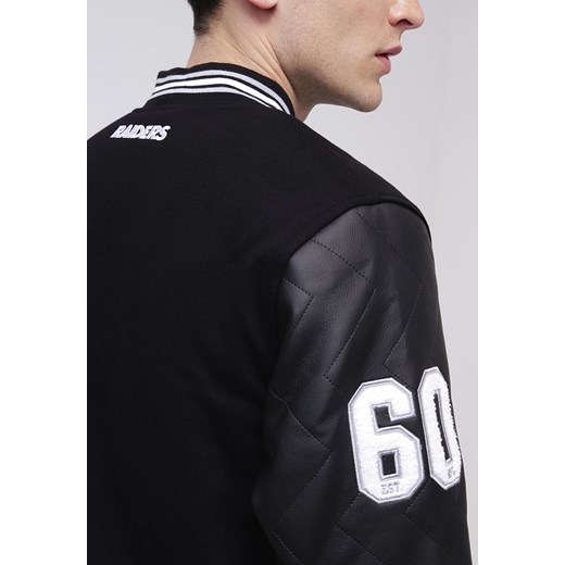 Majestic Athletic REGGIE RAIDERS Kurtka przejściowa black/black zalando czarny długie
