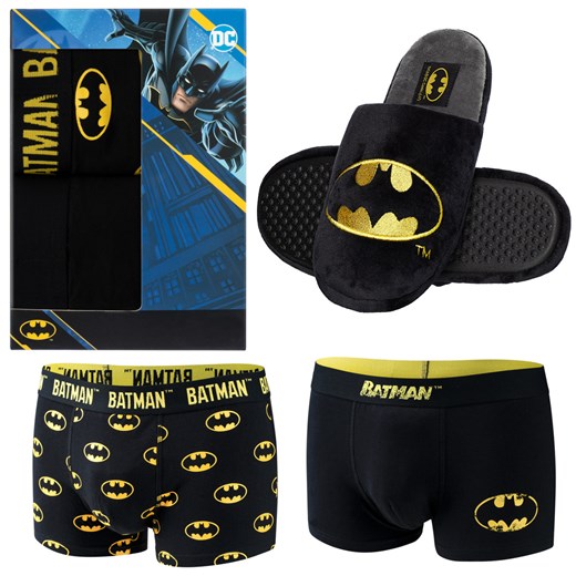 Zestaw 2x Bokserki męskie Batman plus kapcie Batman idealny pomysł na prezent świąteczny ze sklepu Sklep SOXO w kategorii Bielizna męska - zdjęcie 166238498