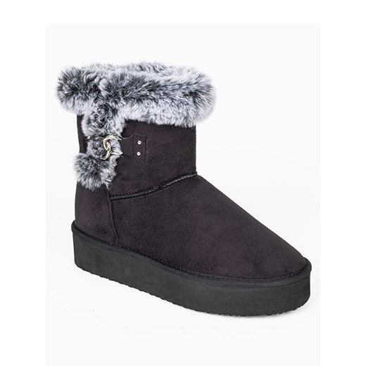 Śniegowce damskie Island Boot płaskie bez zapięcia jesienne 