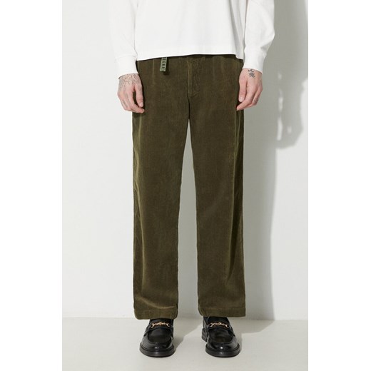 Human Made spodnie sztruksowe Corduroy Easy kolor zielony proste HM26PT017 ze sklepu PRM w kategorii Spodnie męskie - zdjęcie 166245976