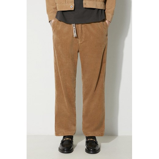 Human Made spodnie sztruksowe Corduroy Easy kolor beżowy proste HM26PT017 ze sklepu PRM w kategorii Spodnie męskie - zdjęcie 166245978