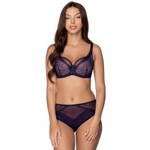 Koronkowe figi granatowe Talia 1132, Kolor granatowy, Rozmiar M, Gaia ze sklepu Intymna w kategorii Majtki damskie - zdjęcie 166246075
