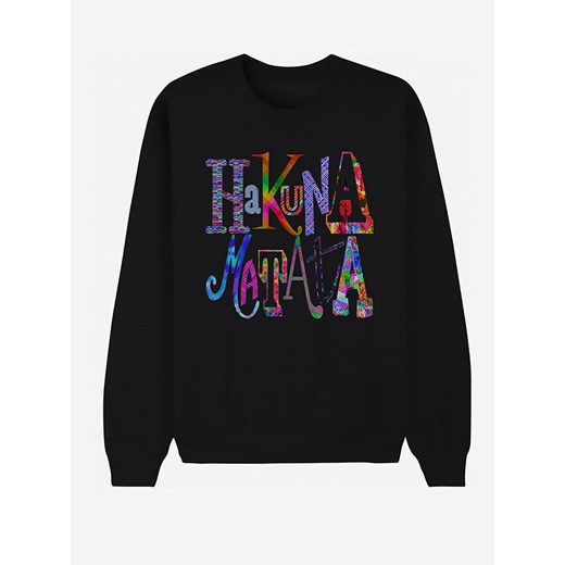 WOOOP Bluza &quot;Hakuna Matata&quot; w kolorze czarnym ze sklepu Limango Polska w kategorii Bluzy męskie - zdjęcie 166247339