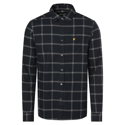 Lyle & Scott Koszula męska Mężczyźni Regular Fit Bawełna indygo w kratkę ze sklepu vangraaf w kategorii Koszule męskie - zdjęcie 166248086