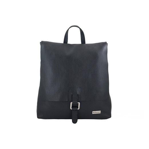 Stylowy plecak damski skórzany - Czarny ze sklepu Barberinis w kategorii Plecaki - zdjęcie 166248977