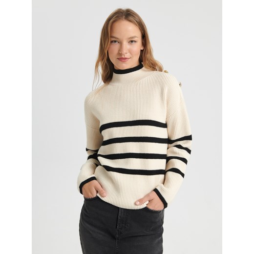 Sinsay - Sweter w paski - wielobarwny Sinsay XXS Sinsay