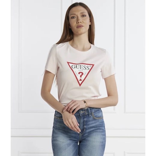 GUESS T-shirt | Regular Fit ze sklepu Gomez Fashion Store w kategorii Bluzki damskie - zdjęcie 166261689