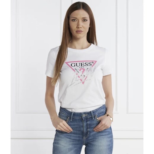 GUESS T-shirt | Regular Fit ze sklepu Gomez Fashion Store w kategorii Bluzki damskie - zdjęcie 166261695