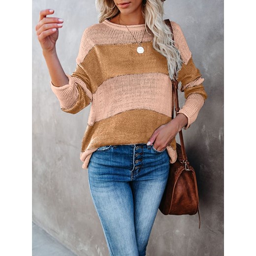 LA Angels Sweter w kolorze jasnoróżowo-karmelowym ze sklepu Limango Polska w kategorii Swetry damskie - zdjęcie 166264385