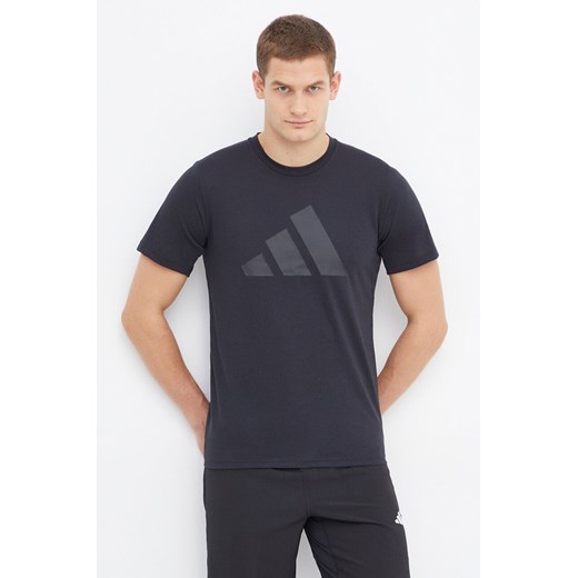 adidas Performance t-shirt treningowy TR-ES kolor czarny z nadrukiem IB8274 ze sklepu ANSWEAR.com w kategorii T-shirty męskie - zdjęcie 166267505