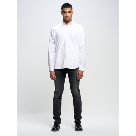 Koszula męska slim biała Nissip 101 ze sklepu Big Star w kategorii Koszule męskie - zdjęcie 166268805