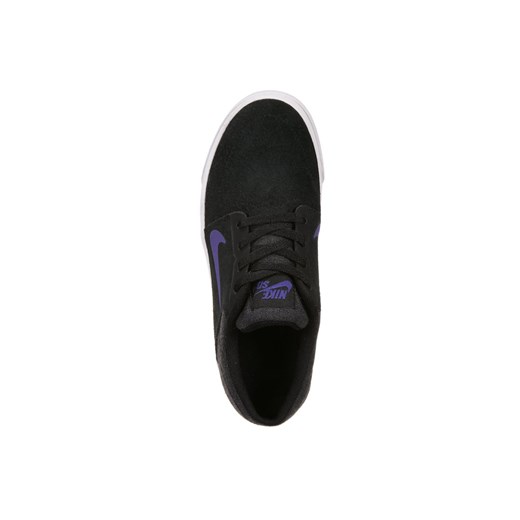 Nike SB PORTMORE Tenisówki i Trampki black/purple/white zalando czarny skóra