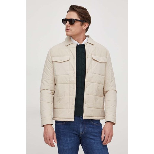 Pepe Jeans kurtka Vander męska kolor beżowy przejściowa PM402870 ze sklepu ANSWEAR.com w kategorii Kurtki męskie - zdjęcie 166272237