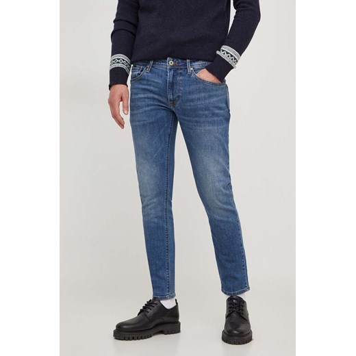 Pepe Jeans jeansy męskie kolor niebieski ze sklepu ANSWEAR.com w kategorii Jeansy męskie - zdjęcie 166272295