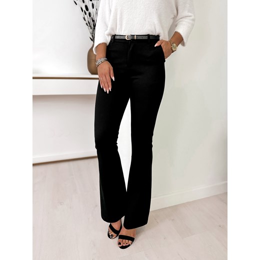 spodnie elisa czarne l/40 ze sklepu UBRA w kategorii Spodnie damskie - zdjęcie 166277018