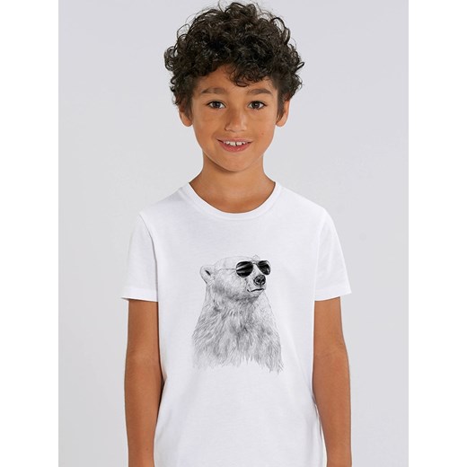 WOOOP Koszulka &quot;Don&apos;t let the sun go down&quot; w kolorze białym ze sklepu Limango Polska w kategorii T-shirty chłopięce - zdjęcie 166277766